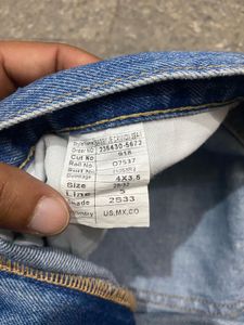 barrel fit whisker Blue Denim Jeans
