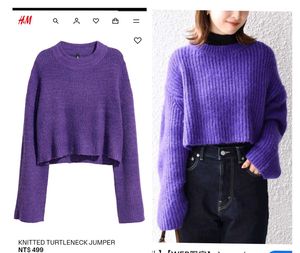 H&M Purple Knit Jumper
