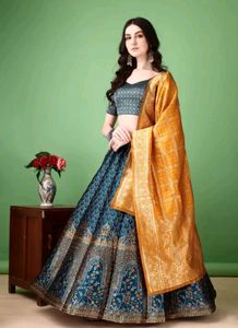 Art Silk Brocade Lehenga Choli