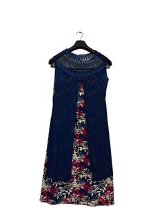 Elegant Blue Floral Gown