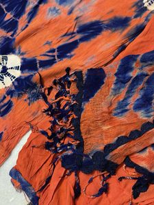 Tie-Dye Orange &amp; Blue Kurta Set