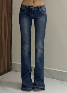Y2K low flared jeans