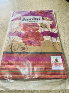Vibrant Floral Print Saree