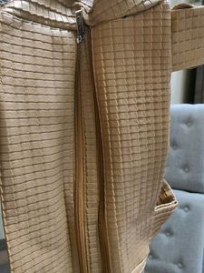 Stylish Textured Tan Hobo Bag