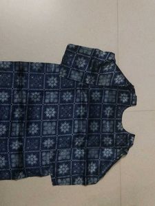 Stylish Blue Printed Kurta