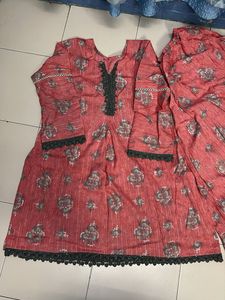 Stylish peach farshi Kurta set