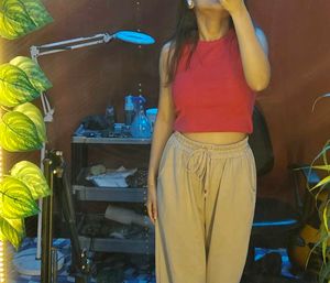 Pink sleeveless Tank Top
