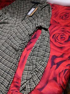 Chic Plaid Maxi Dress