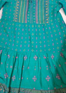 Bohemian Teal Kurta dress