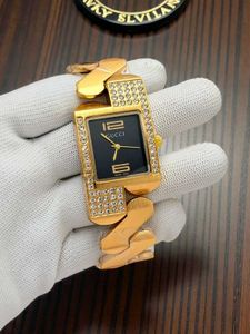 Gucci Gold Crystal Accent Watch