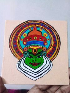 Kathakali Face Acrylic Painting