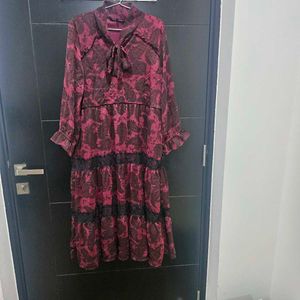 Boho Paisley Midi  Dress