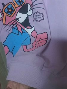 Lavender Panther Hoodie Dress