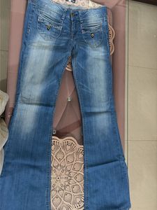 Women's Flared Blue Denim Jeans