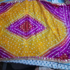 Pure Bandhej Silk Dupatta