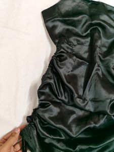 Black Mini Dress (Satin)
