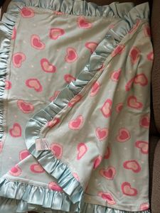 Heart Print Baby Blanket