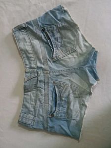 Distressed Denim Shorts