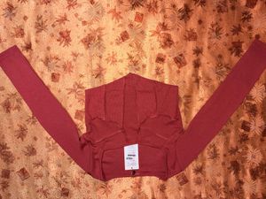 Ribbed Corset Long Sleeve Top