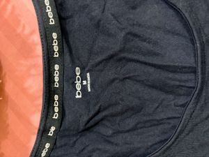 Bebe Embellished Logo T-Shirt