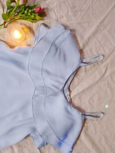 Shein Blue Ruffle Top💙