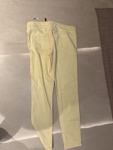 Yellow Cropped Trousers