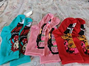 3 Anime Character Socks Set