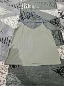 Trendy Sage Green Strappy Summer Top NEW
