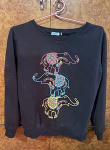 Elephant Print Sweatshirt