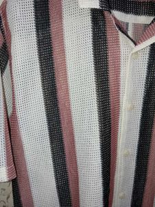 Baaamboos men's crochet shirt
