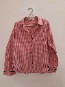 Red &amp; White Checked Shirt