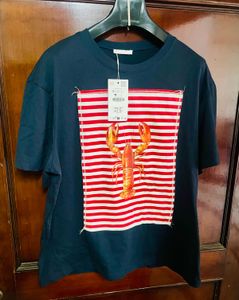 Zara Lobster Patch Tee