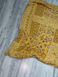 Stylish Yellow Printed Kurta