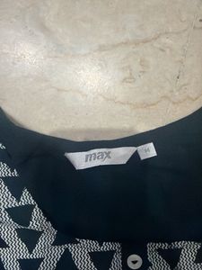 Stylish Black Kurta with Geometric Print