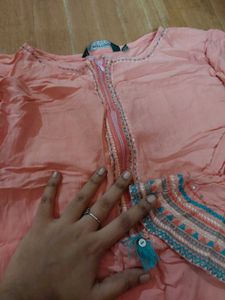 Peach Kurta Set