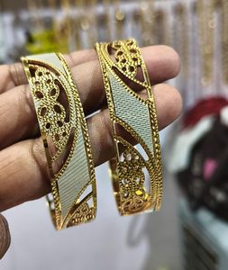 Elegant Gold Bangles - Set of 2