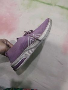 Purple Knit Sneakers