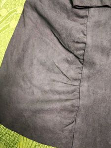 Zara Brown Faux Suede Mini Dress