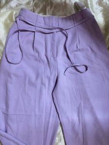 Lavender Wide-Leg Trouser