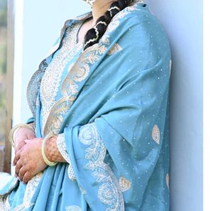 Beautiful Blue Embroidered Kurta Set