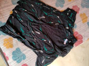 Black Abstract Print Shirt