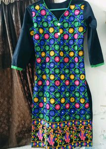 Mirror Work Jaipuri Kurta....!!!
