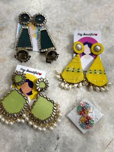 Boho Statement Earrings 4 pics combo