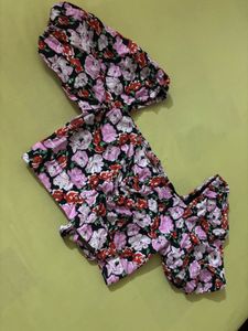 Floral Puff Sleeve Co-ord Set
