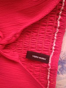 Vibrant Pink Off-Shoulder Puff Sleeve Top