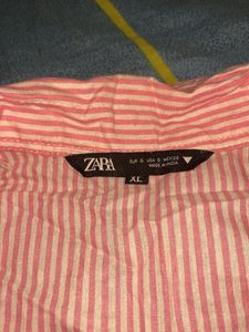 Pink Striped Bell Sleeve shirt