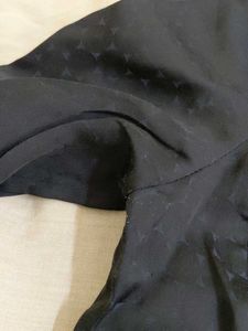 Gothic Ruffle Black Top