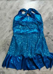 Sparkling Blue Sequin Dance Dress