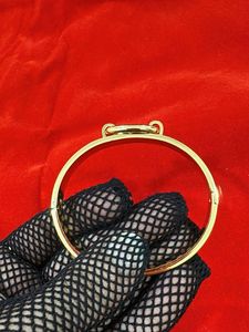 Elegant Gold &amp; Black Bangle Bracelet