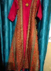 Elegant Red Ethnic Gown